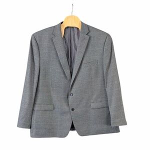 Lauren Ralph Lauren Classic Gray, Black & Blue Patterned Sport Coat Size 54L